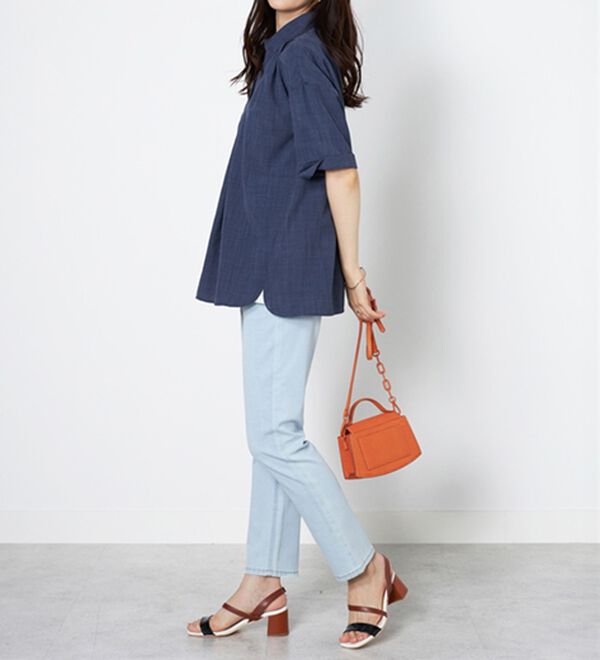 BELLUNA（ベルーナ）の「麻調素材スキッパーブラウス（ブラウス）」｜詳細画像