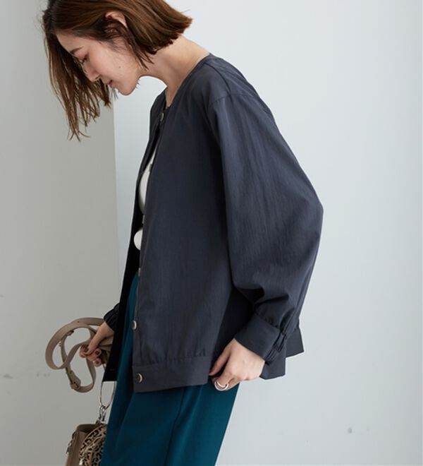 BELLUNA（ベルーナ）の「ビンテージ調ボタンデザインブルゾン（その他ジャケット）」｜詳細画像