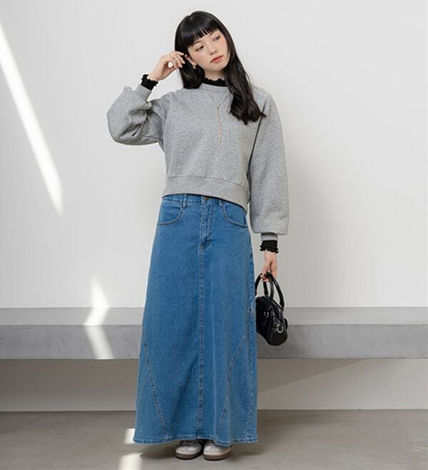 BELLUNA（ベルーナ）の「重ね着風フリル衿プルオーバー（カットソー）」｜詳細画像