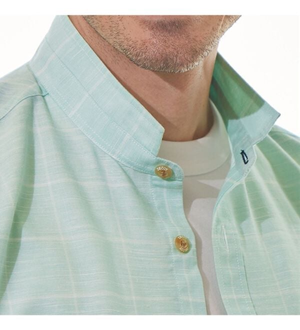 「＜デコイ＞さらっと羽織れる！麻入りシャツ（メンズシャツ）」｜詳細画像