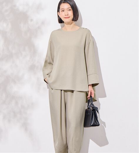 nala リネンライクバルーントップス ナラ