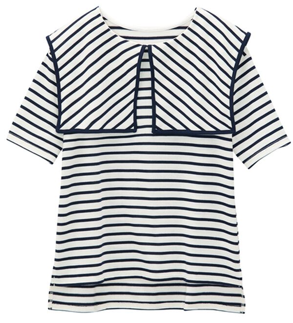 GeeRA（ジーラ）の「セーラーカラーボーダーカットソー（カットソー）」｜詳細画像