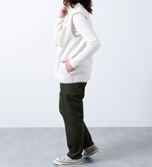 BELLUNA（ベルーナ）の「＜ｓｏｒａｆｕｋｕ＞配色使いボアベスト（ベスト）」｜詳細画像