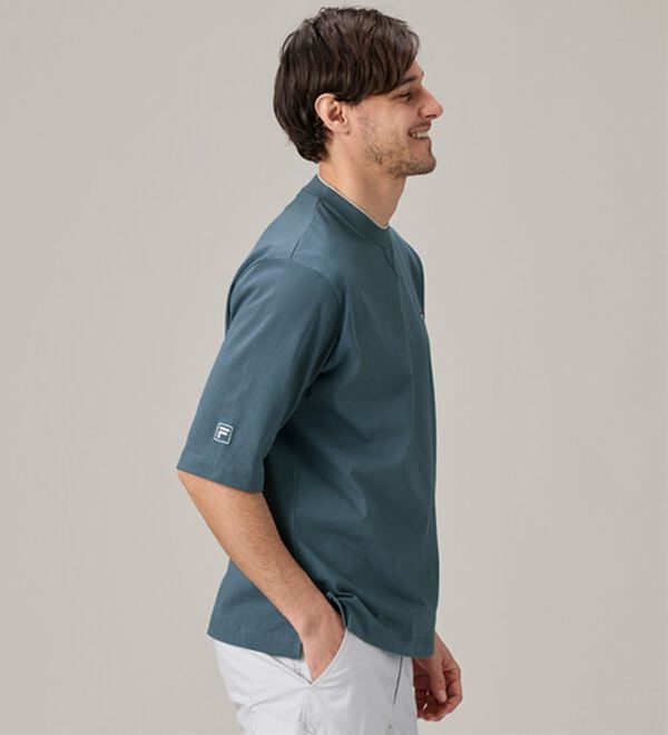 「＜フィラ＞綿１００％　キシリトール加工５分袖Ｔシャツ（メンズシャツ）」｜詳細画像