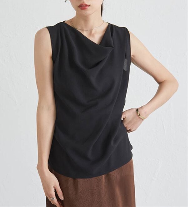 RANAN（ラナン）の「ノースリドレープブラウス（ブラウス）」｜詳細画像