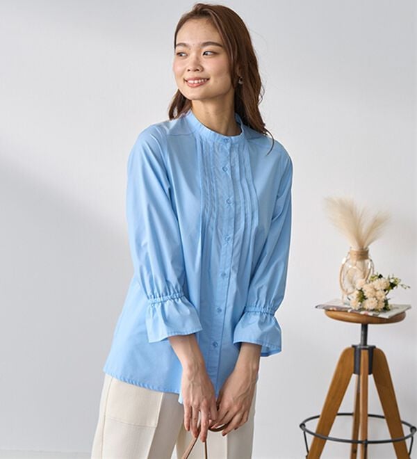 BELLUNA（ベルーナ）の「綿混素材春色ブラウス（ブラウス）」｜詳細画像