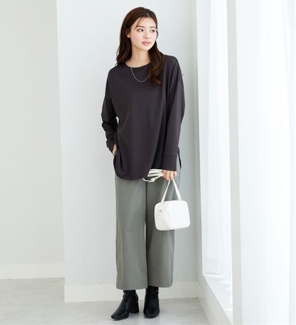 BELLUNA（ベルーナ）の「もちっとなめらか！大人顔サマ見えプルオーバー（カットソー）」｜詳細画像