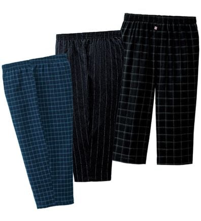 「【３本組】日本製播州ちりめん７分丈ステテコ（メンズルームウェア）」