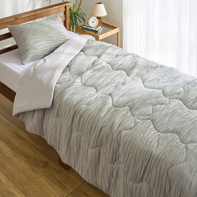 「ふんわり柔らかく軽い肌掛布団＆カバー（掛布団カバー）」