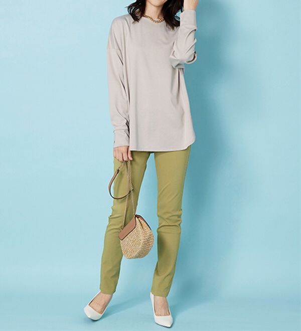 BELLUNA（ベルーナ）の「もちっとなめらか！大人顔サマ見えプルオーバー（カットソー）」｜詳細画像