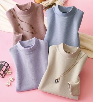ルフラン（ルフラン）の「【４色組】こづき格子柄プルオーバー（カットソー）」｜詳細画像