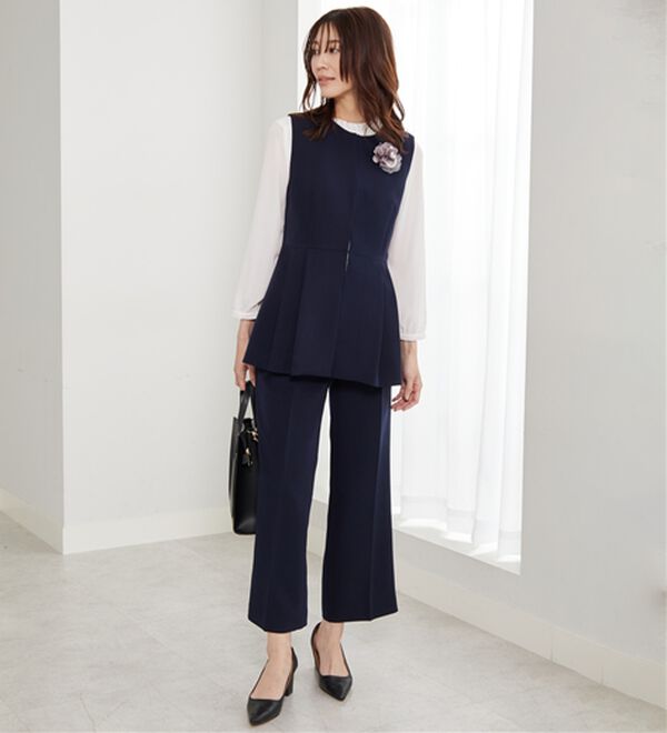 BELLUNA（ベルーナ）の「＜Ｃ／Ｓ＞センタータックワイドパンツ（ワイドパンツ・ガウチョ）」｜詳細画像