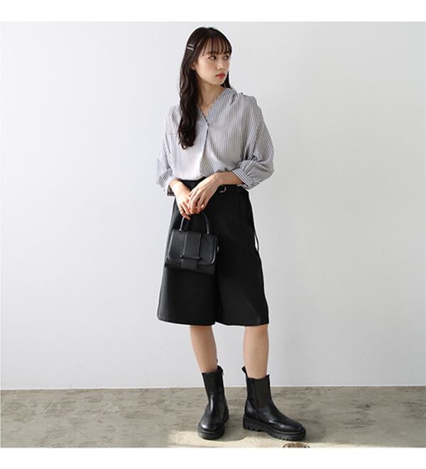 GeeRA（ジーラ）の「シルエットきれい！上品7分袖デザインブラウス（ブラウス）」｜詳細画像