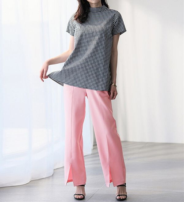 RANAN（ラナン）の「機能付センタースリットフレアーパンツ（フルレングスパンツ）」｜詳細画像