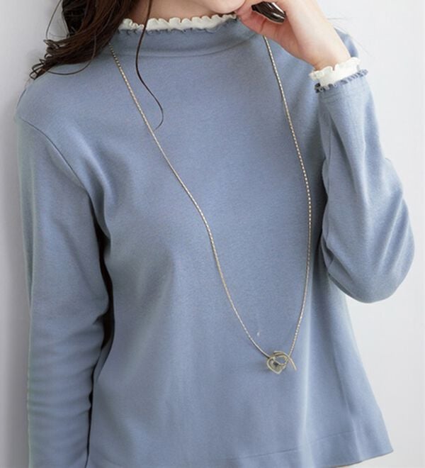 BELLUNA（ベルーナ）の「重ね着風フリル衿プルオーバー（カットソー）」｜詳細画像