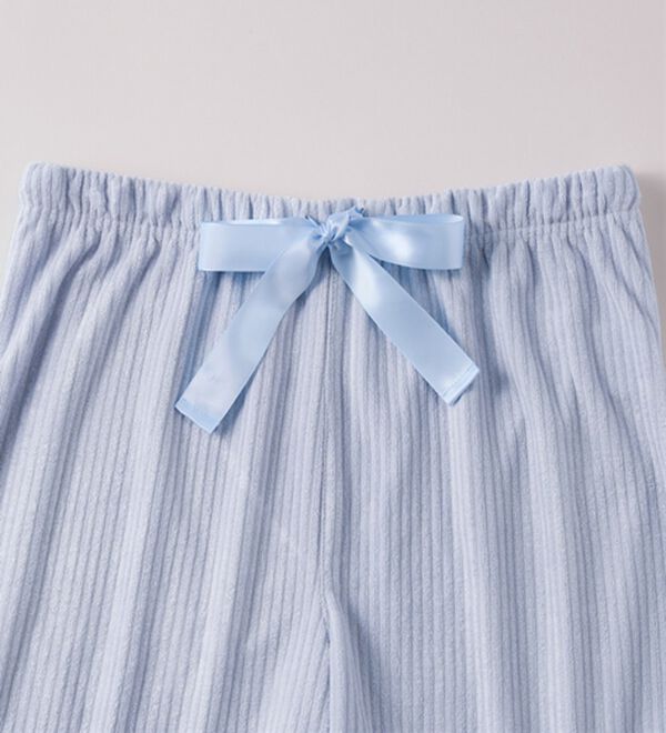 YU'NOW（ユナウ）の「【上下２点セット】ひんやりとろけるリブパイルシャツパジャマ（パジャマ・ルームウェア）」｜詳細画像