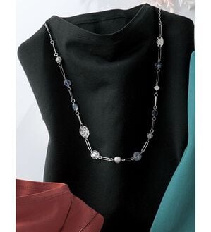 ルフラン（ルフラン）の「綿シルクボトルネックプルオーバー（カットソー）」｜黒