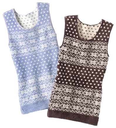「もこもこ暖かニットベスト（肌着・インナーウェア）」