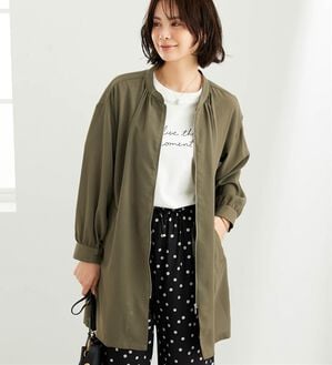 BELLUNA（ベルーナ）の「とろみ素材イージーケアロング丈ジャケット（その他ジャケット）」｜詳細画像