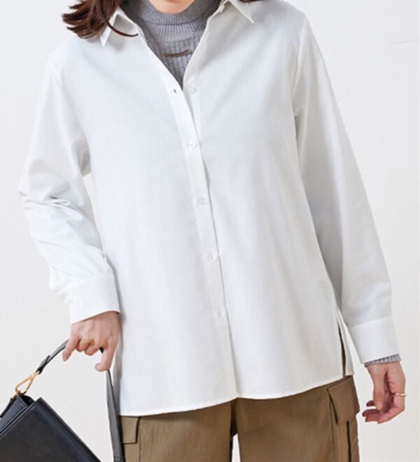 BELLUNA（ベルーナ）の「デイリーに着回せる！ベーシックシャツ（シャツ）」｜詳細画像