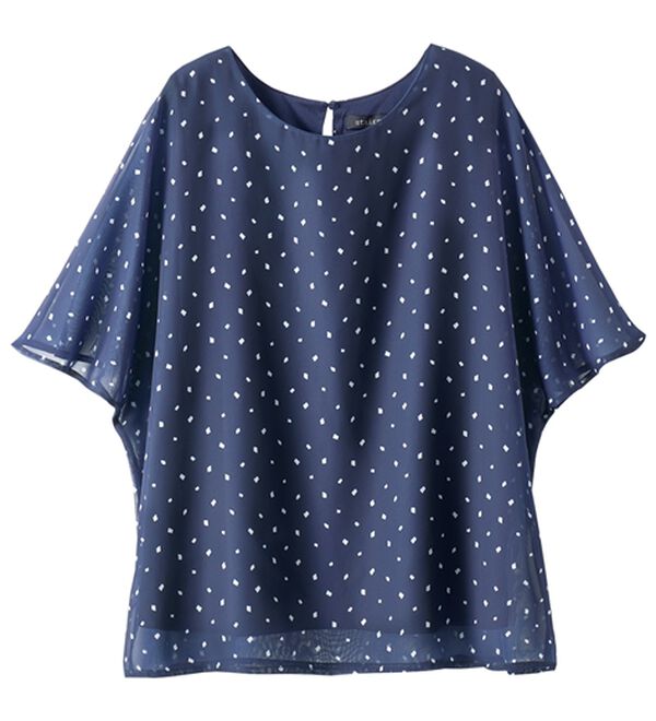 BELLUNA（ベルーナ）の「シフォン素材ドルマンデザインブラウス（ブラウス）」｜詳細画像