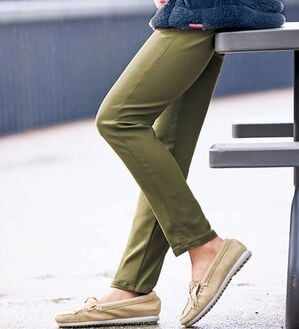 BELLUNA（ベルーナ）の「＜ミネトンカ＞はっ水＆裏起毛ストレッチパンツ（フルレングスパンツ）」｜詳細画像