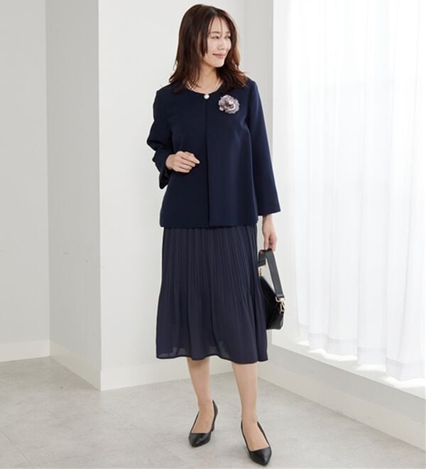 BELLUNA（ベルーナ）の「＜セレモニースタイル＞パール付袖フレアージャケット（その他ジャケット）」｜詳細画像