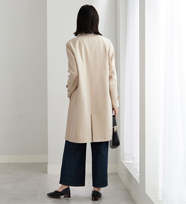 BELLUNA（ベルーナ）の「花粉対策！ライナー付ステンカラーコート（ロングコート）」｜詳細画像