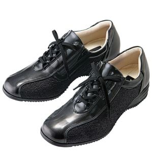 ルフラン（ルフラン）の「外反母趾対応　時見さんの５Ｅストレッチトラベルウォーキング（スニーカー）」｜ブラック