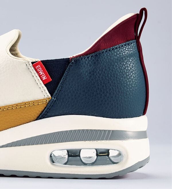 BELLUNA（ベルーナ）の「＜ＥＤＷＩＮ＞さっと履ける！牛床革エアソールスニーカー（スリッポン）」｜詳細画像