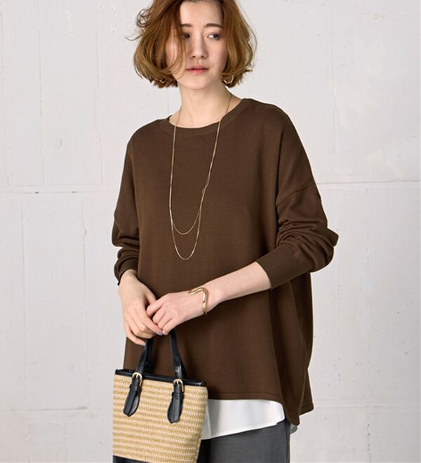 BELLUNA（ベルーナ）の「ゆったりニットプルオーバー（ニット・セーター）」｜詳細画像