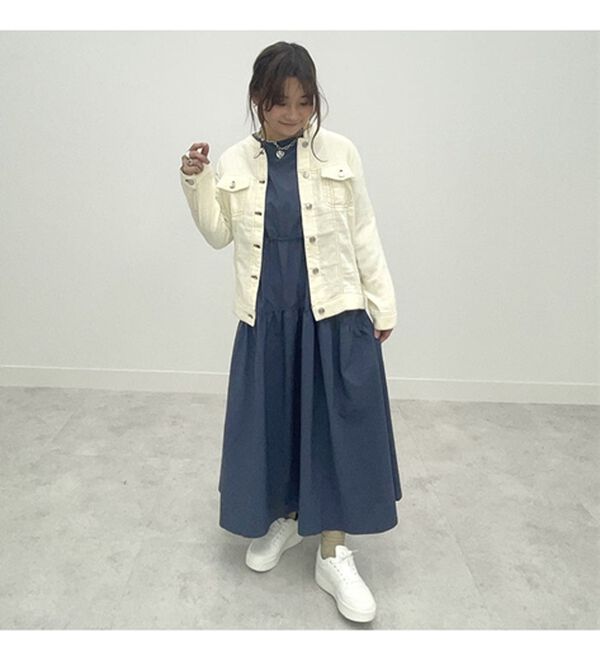 BELLUNA（ベルーナ）の「ウエストギャザーゆったりワンピース（その他ワンピース）」｜詳細画像