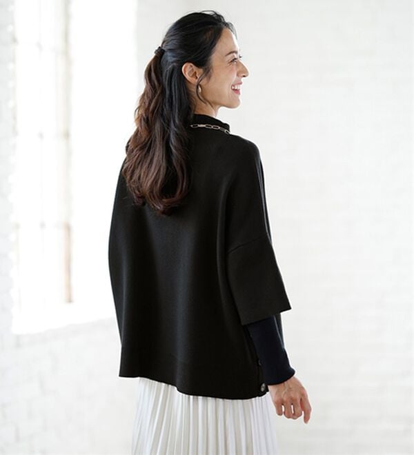 ルフラン（ルフラン）の「【２色組】すっきり見せ＊重ね着風ニット（ニット・セーター）」｜詳細画像