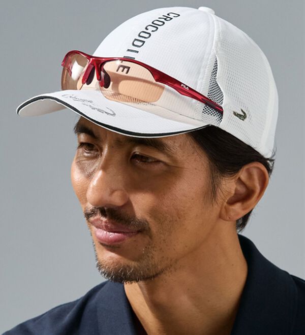 「＜クロコダイル＞クーラーテックスポーティキャップ（メンズゴルフグッズ）」｜詳細画像