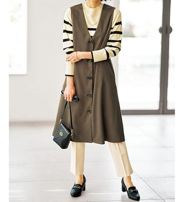 BELLUNA（ベルーナ）の「サマ見え！美脚テーパードパンツ（テーパードパンツ）」｜詳細画像