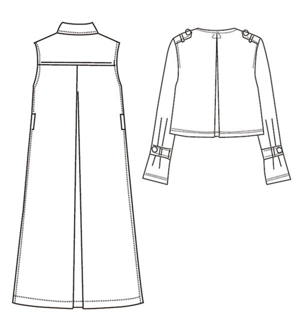 VINNO（ヴィノ）の「３ＷＡＹはっ水トレンチコート（ロングコート）」｜詳細画像