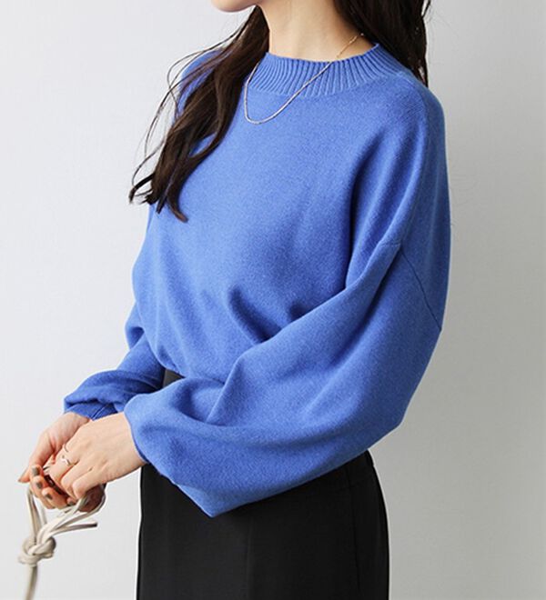 GeeRA（ジーラ）の「ボタン付モチモチニットトップス（ニット・セーター）」｜詳細画像