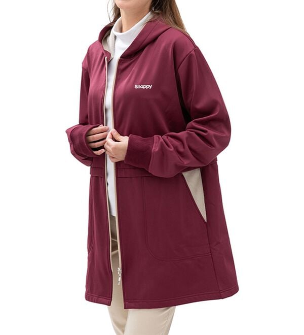 「風を通さない！あったかロングパーカー（パーカー）」｜詳細画像