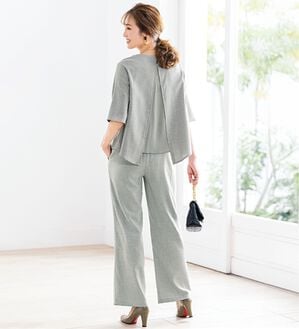 ルフラン（ルフラン）の「さらり涼やかバックデザインセットアップ（その他スーツ）」｜グレー系