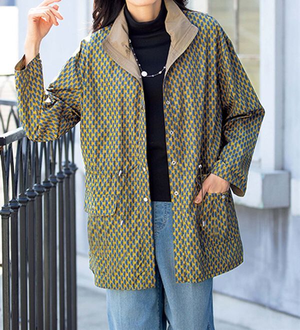 ルフラン（ルフラン）の「着映えるプリントブルゾン（ブルゾン）」｜カーキ系