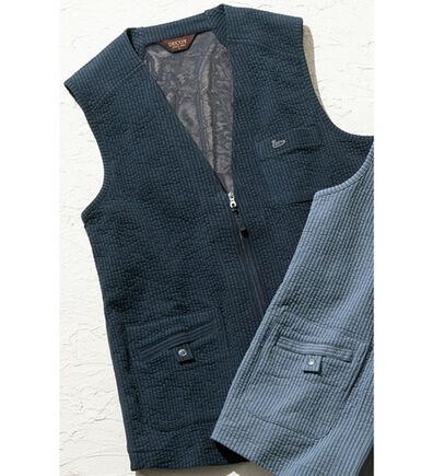 「＜デコイ＞お洒落な多ポケットベスト（メンズベスト）」