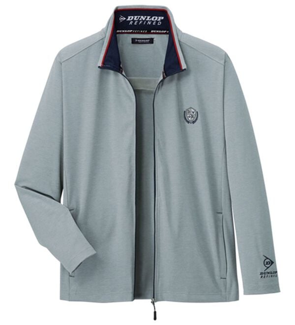 「＜ダンロップ・リファインド＞日射しに負けるな！ＵＶ対策ジャケット（メンズブルゾン）」｜ライトグレー