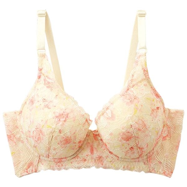 LAVIENNE（ラヴィエンヌ）の「華やかレースの脇すっきりシリーズ（ブラジャー）」｜シャンパン