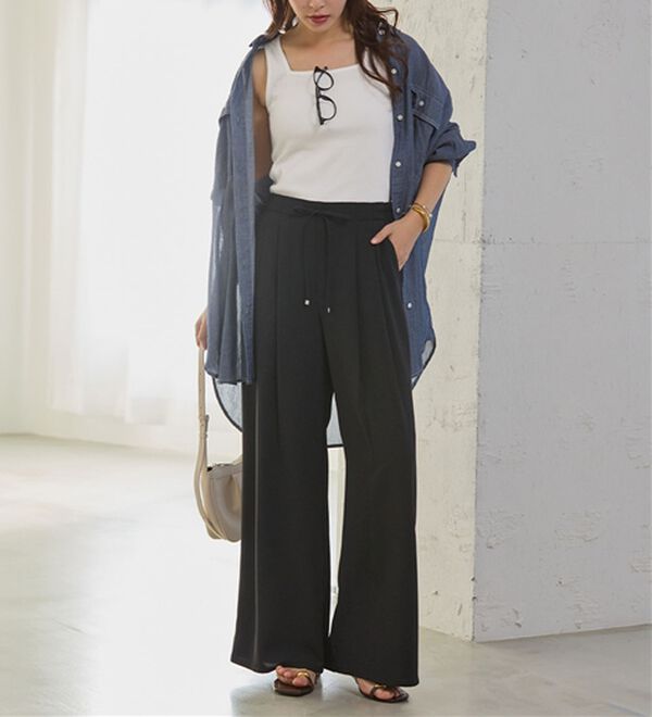 Viola e Viola（ヴィオラ エ ヴィオラ）の「保冷剤ポケット付スクエアタンクトップ（タンクトップ・キャミソール）」｜詳細画像