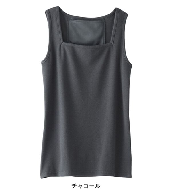 Viola e Viola（ヴィオラ エ ヴィオラ）の「保冷剤ポケット付スクエアタンクトップ（タンクトップ・キャミソール）」｜詳細画像
