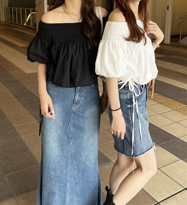 GeeRA（ジーラ）の「ドロストオフショルブラウス（ブラウス）」｜詳細画像