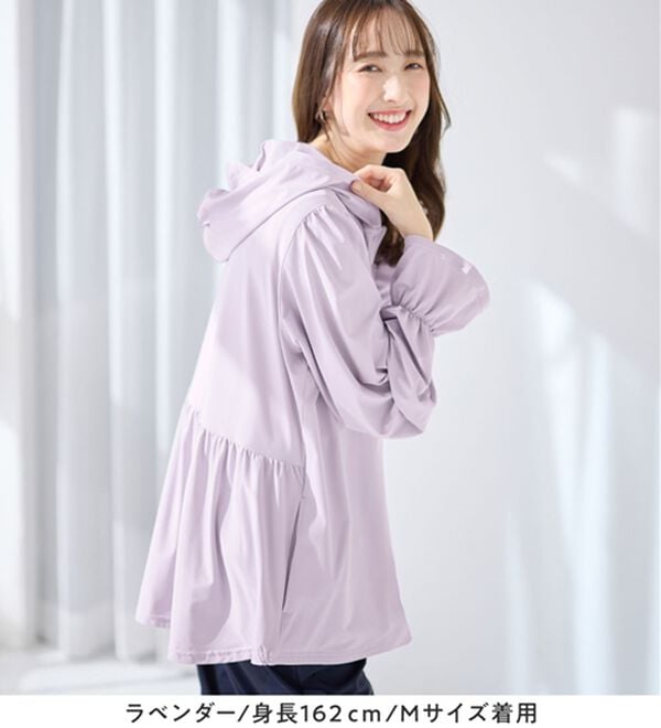 alotta（アロッタ）の「＜水陸両用＞紫外線カット！爽快ジップパーカー（パーカー）」｜詳細画像