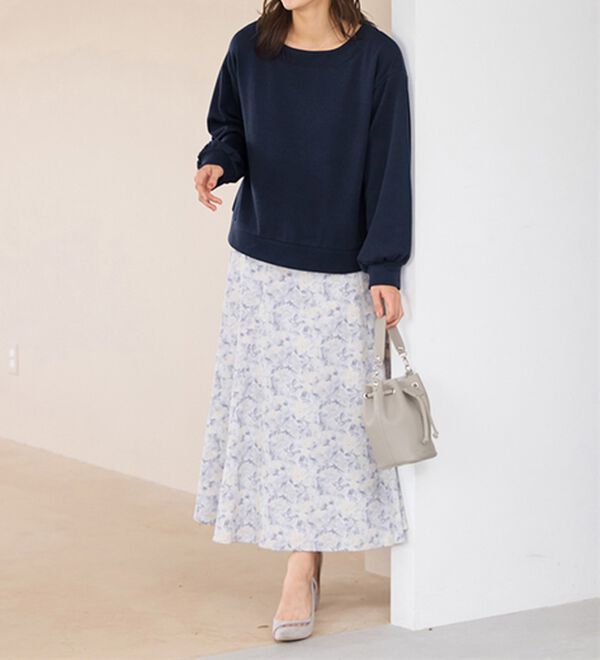 alotta（アロッタ）の「あったか裏ファー袖タックスウェット（カットソー）」｜詳細画像