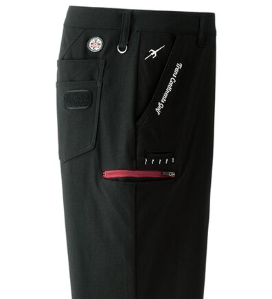 「＜トランスコンチネンツゴルフ＞ポケット便利なストレッチゴルフパンツ（メンズフルレングスパンツ）」