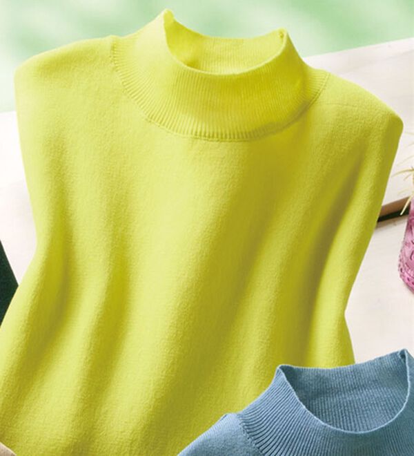 ルフラン（ルフラン）の「Ｔシャツ気分な上品サマーニット（ニット・セーター）」｜ライム